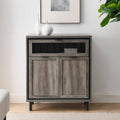 Grey Wash 2-Door Accent Cabinet X502