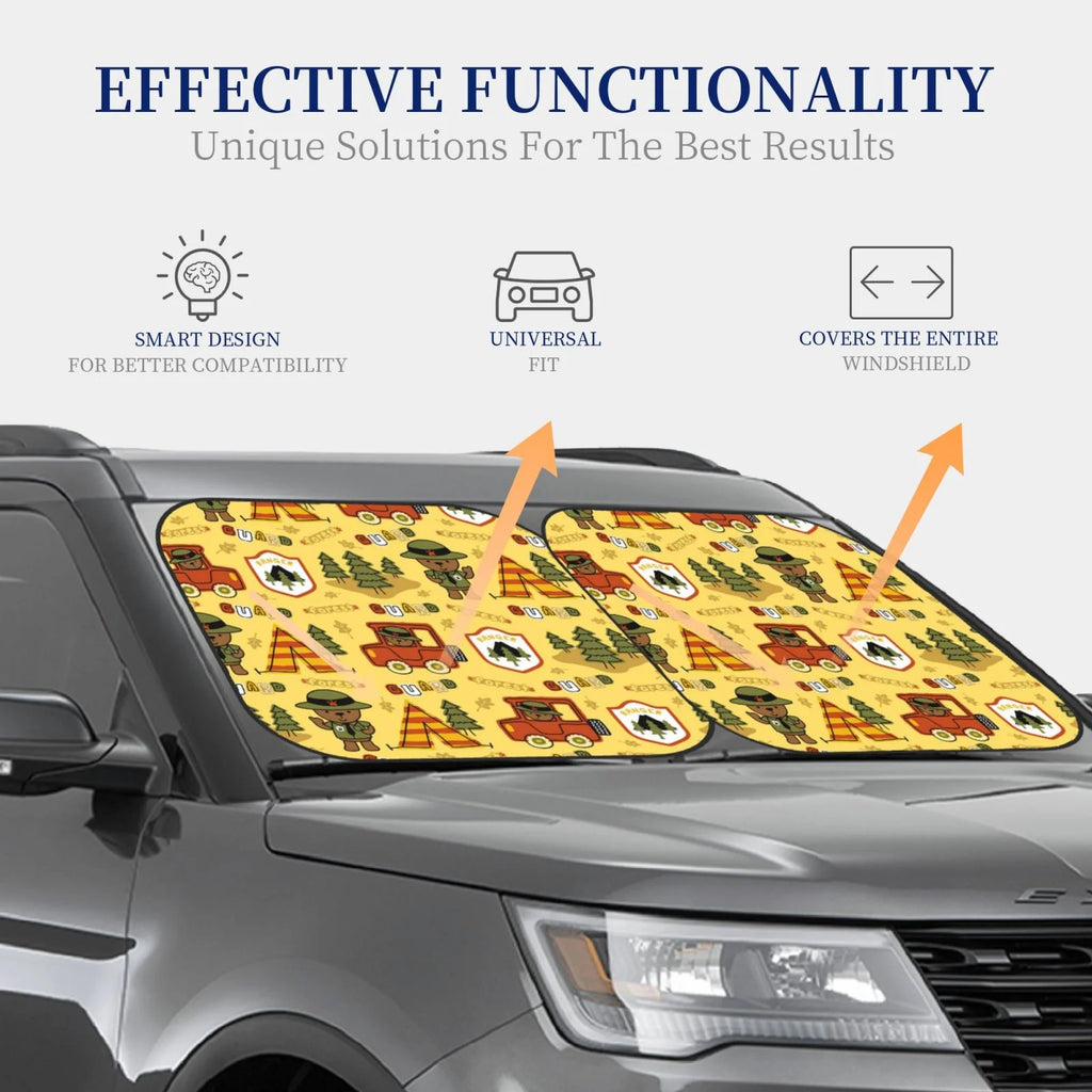 Foldable Car Sun Shade for Front Window G558