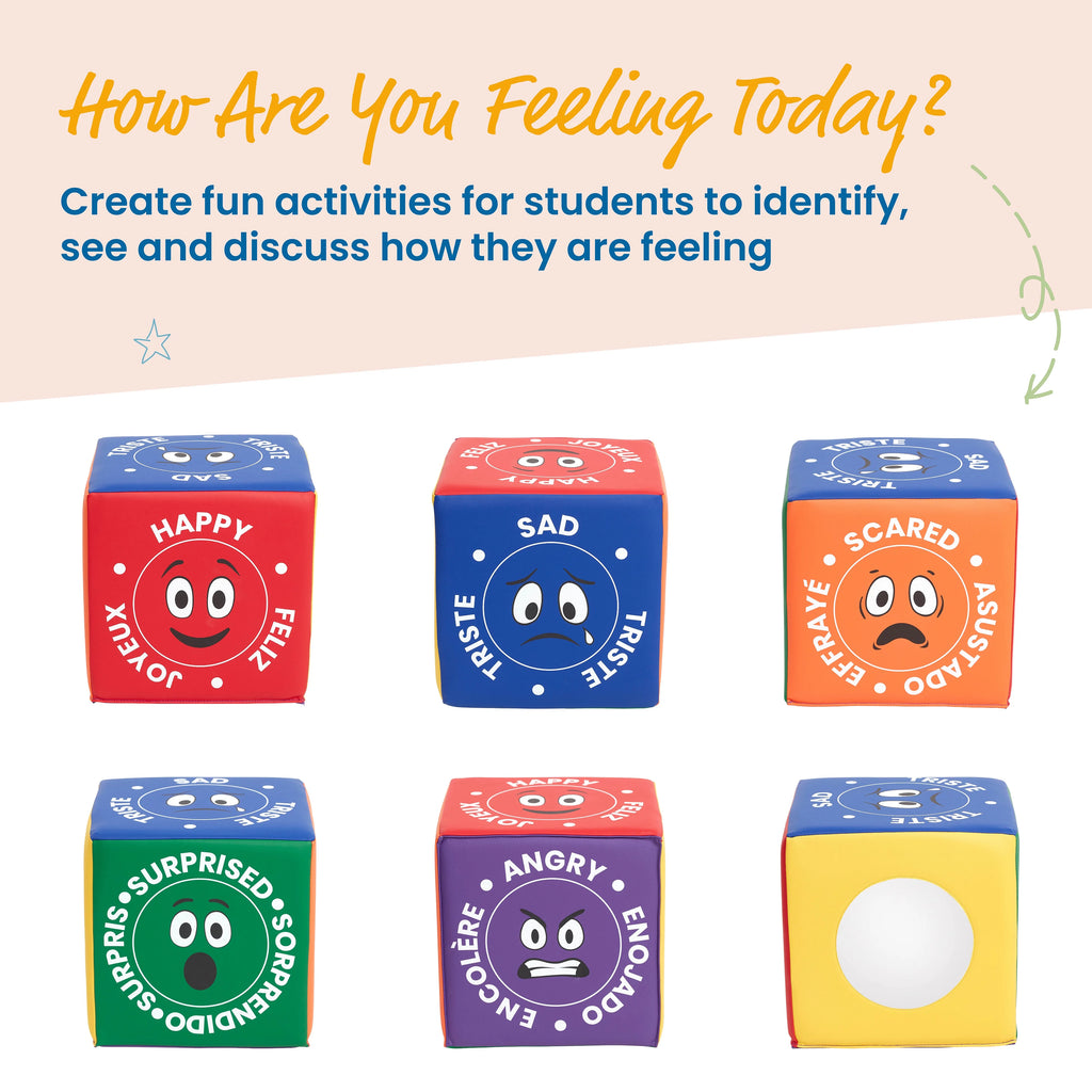 SoftZone Emotion Cube with Mirror Sensory Toy F4110