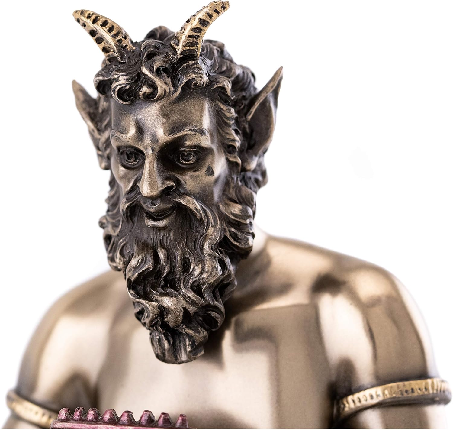 Pan the Faun Statue, 9.5-Inch Cold Cast Bronze Figurine A2982