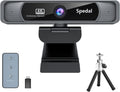 4K Webcam with Dual Microphones, 120° Wide Angle Zoomable Web Camera L900