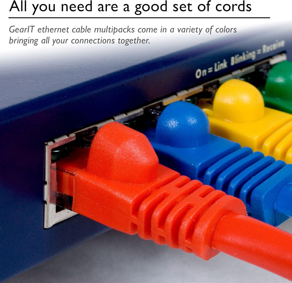 Blue Cat 6 Ethernet Cable 25 ft (20-Pack) U15073