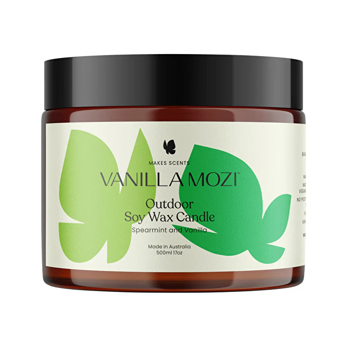 Soy Wax Candle Spearmint and Vanilla 500ml B215