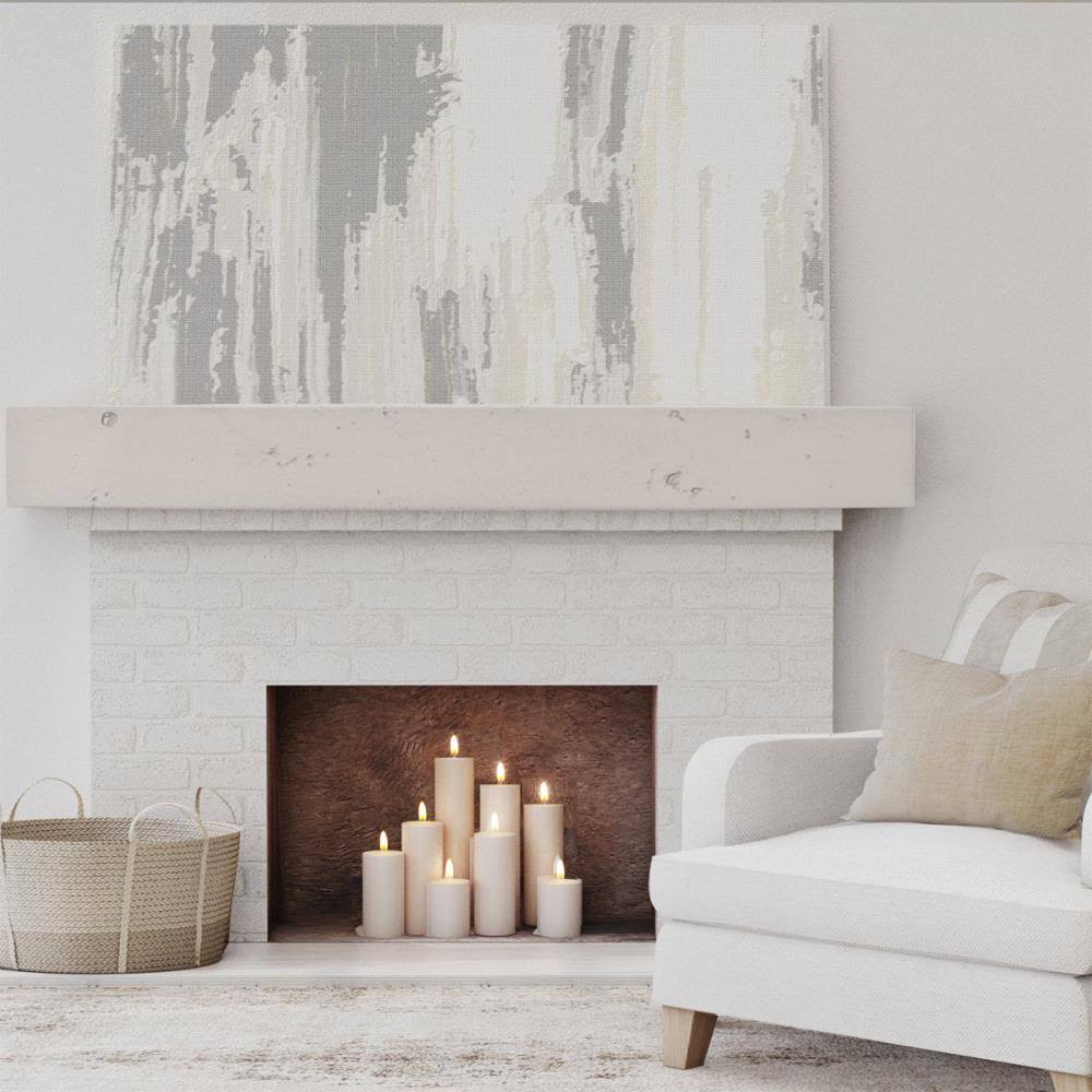 Knotty Pine Faux Wood Fireplace Mantel E532268