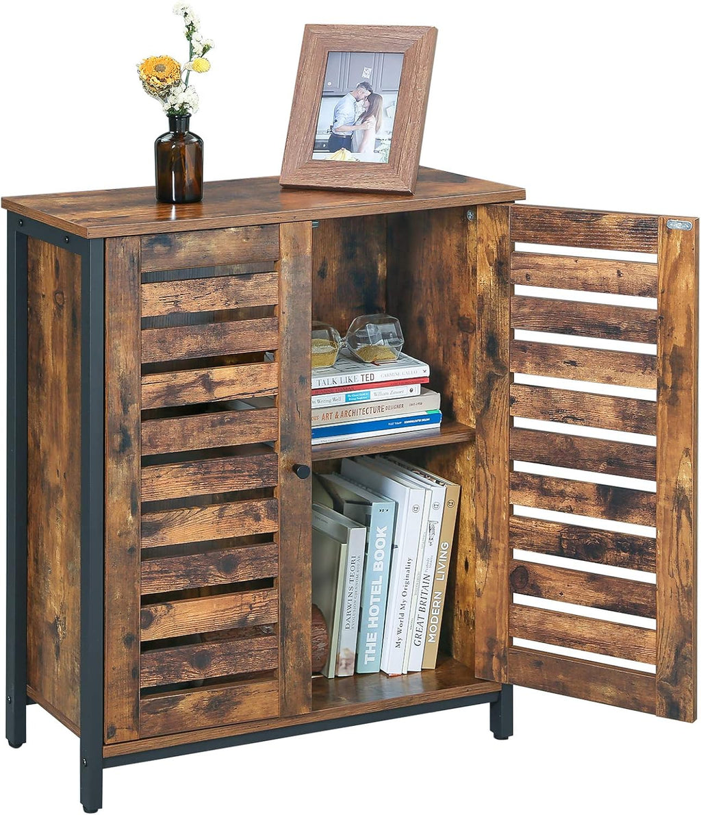 Rustic Brown Storage Cabinet D40703