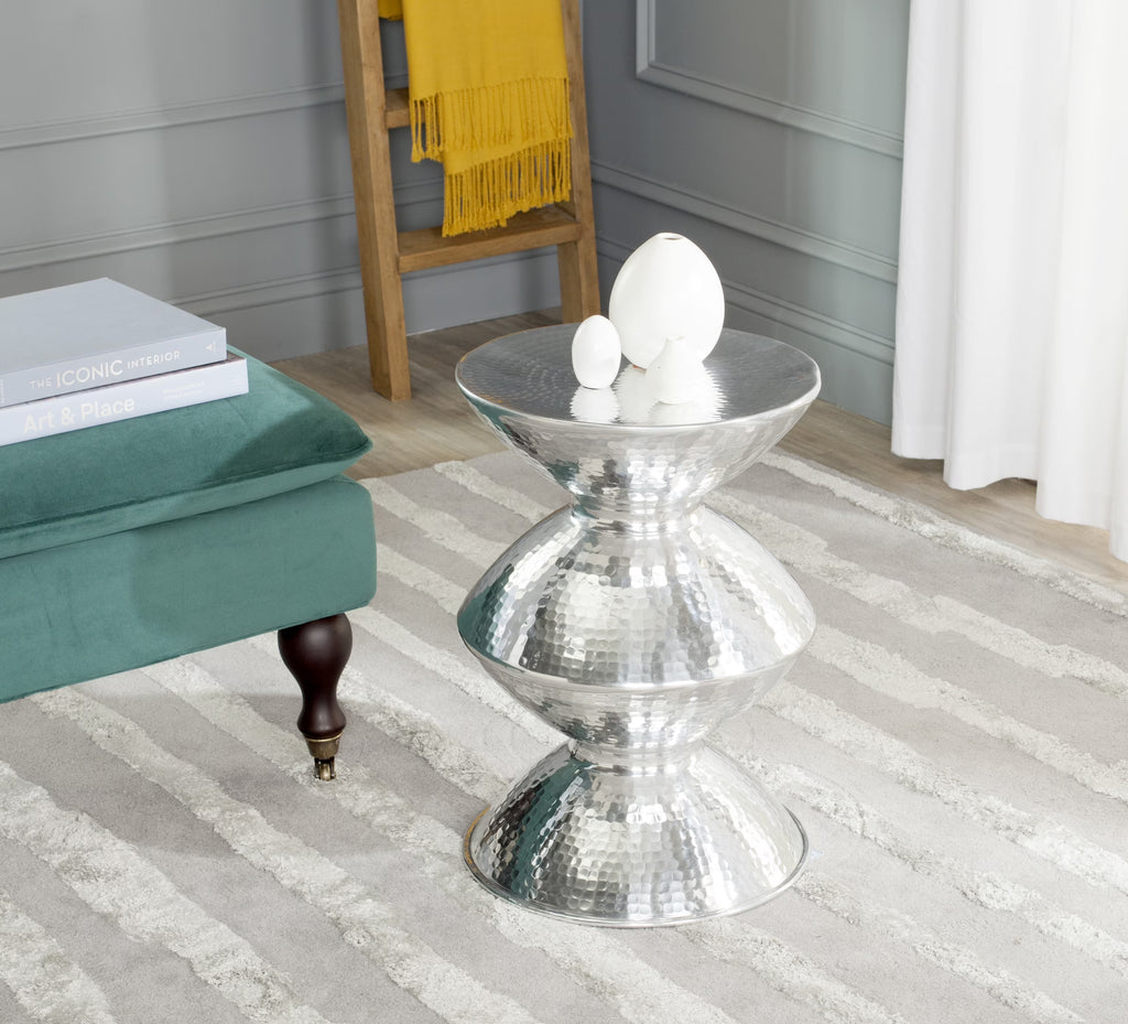 Silver Metal Table Stool O1322