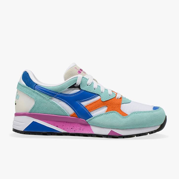 Blue Orange Lilac Trainers T931