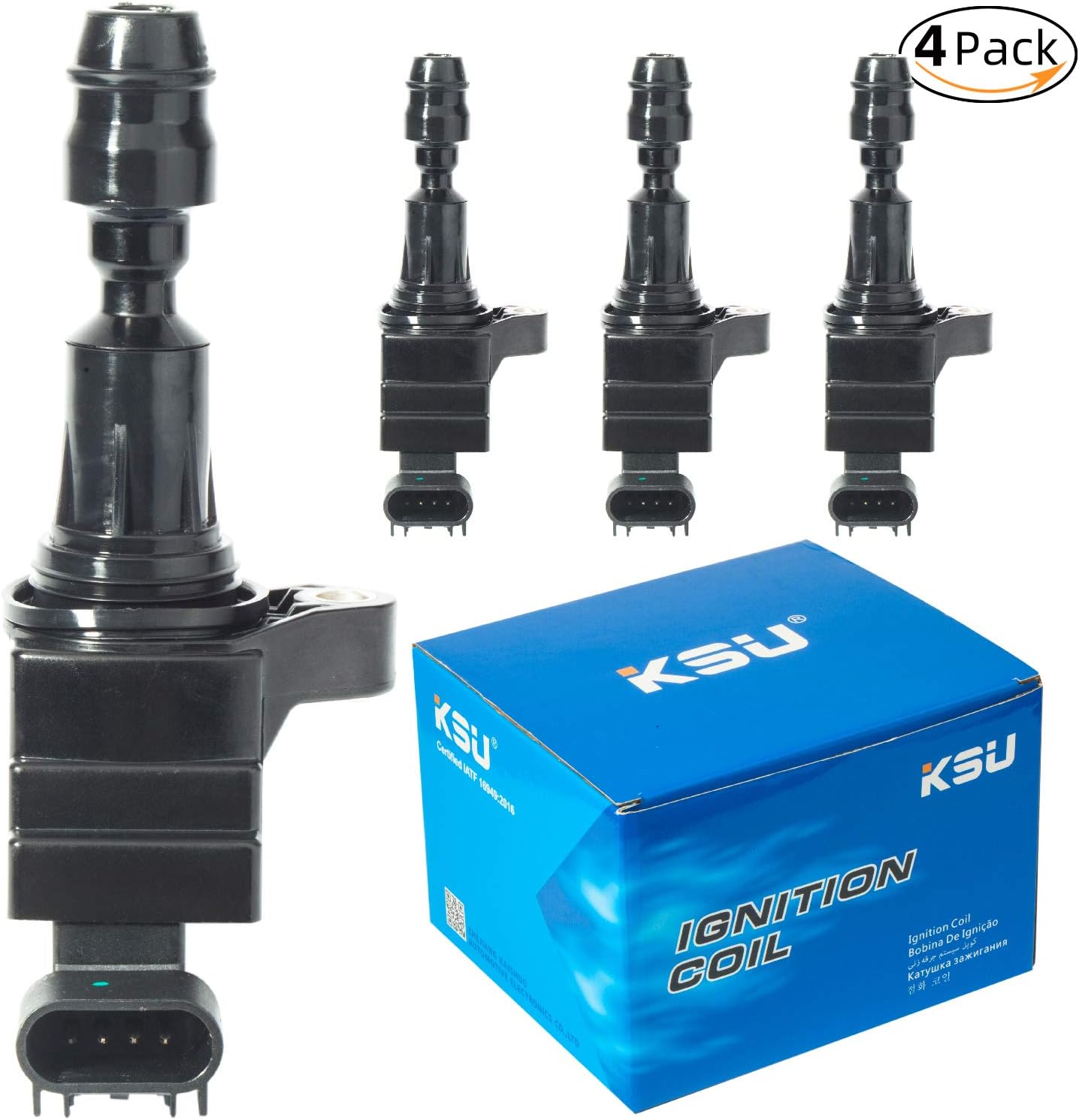 Ignition Coil Pack for 2.4L 2.2L 2.0L UF491 (4Pack) U611941