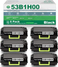 6 Pack Black High Yield Remanufactured Toner Cartridge M141675