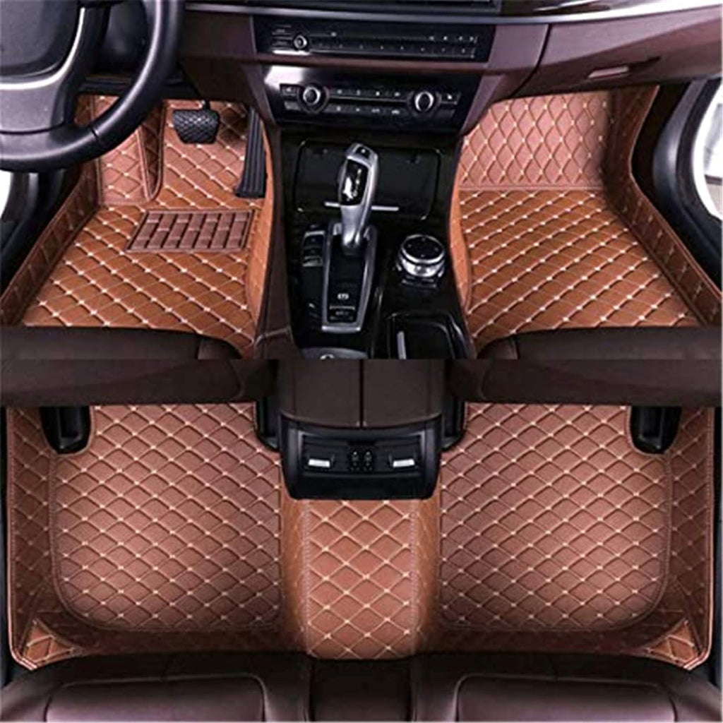 Purple Leather Full Car Floor Mats with Cargo Mat T726528