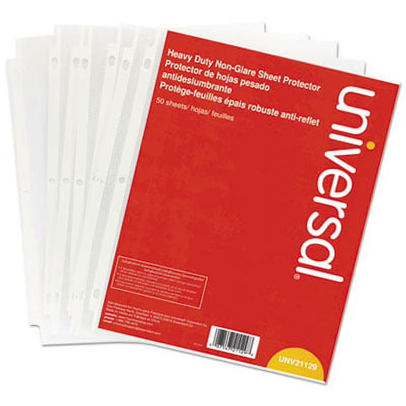 Clear 50/Pack Poly Sheet Protectors E1493