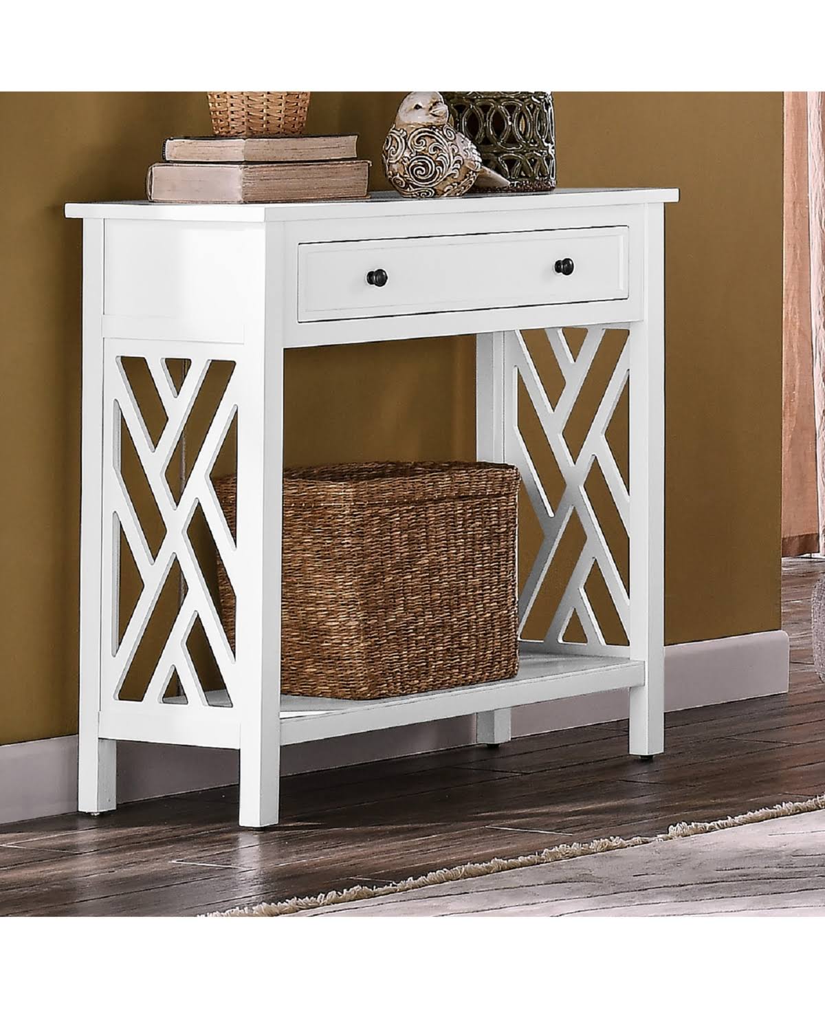 Wood Console Table with 4-Drawers N20813