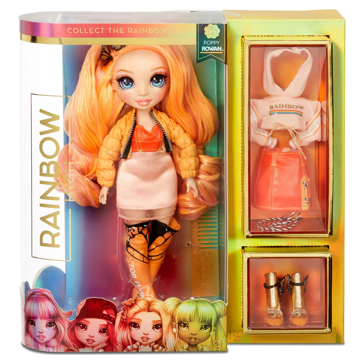 Orange Fashion Doll with 2 Outfits X5747
